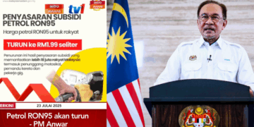 Anwar Announces RON95 Price Drop to S$0.60 (RM1.99) per Litre