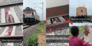 Teen in India Lays on Train Tracks Under Speeding Train for Viral Video, Survives