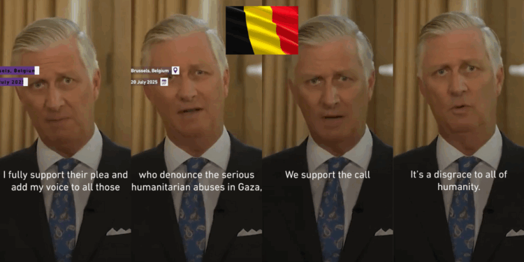 Belgium’s King Condemns Gaza Humanitarian Crisis as a ‘Disgrace to Humanity’