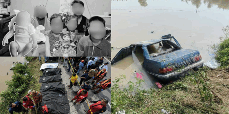 Missing Family of Six Found Dead Inside Car Submerged in M’sian River
