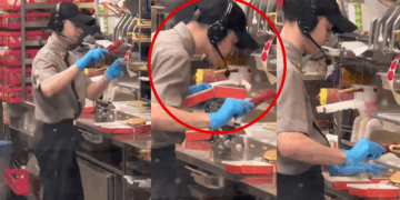 Caught on Camera: Restaurant Worker Spits in Burger, Allegedly Over Dispute With Customer