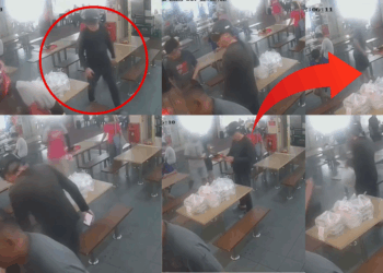 Man Caught on CCTV Allegedly “Posing” as Food Delivery Rider, Takes Food Order