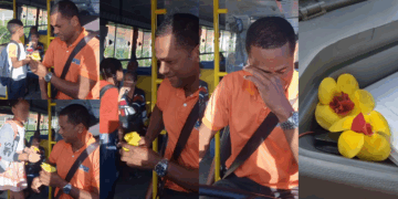 Schoolchildren Surprise Bus Driver With Flowers, Form Heartfelt Daily Tradition