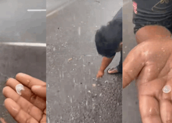 Icy Surprise: Hailstorm Strikes Residential Areas Just Outside Kuala Lumpur