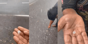 Icy Surprise: Hailstorm Strikes Residential Areas Just Outside Kuala Lumpur