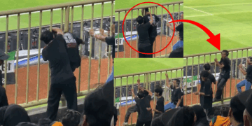 Indonesian Football Fan’s ‘Closer Look’ at Match Ends with Head in Railings