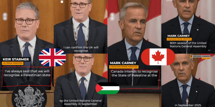 Momentum Builds for Palestinian Recognition as UK, Canada Join France — But with Conditions