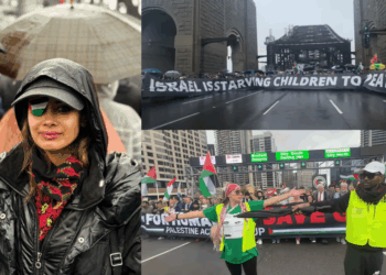 Donning an Eyepatch, Hannah Thomas Joins Greens MPs and Activists in Historic Sydney Harbour Bridge March