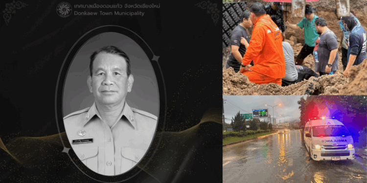 Thai Construction Officer Buried Alive While Inspecting Drainage Pipe for Repairs