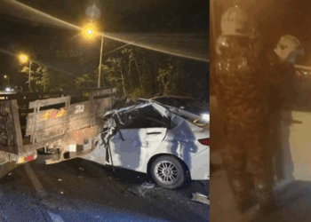 Car Crashes Into a Parked Lorry in Johor, Passenger’s Head Decapitated