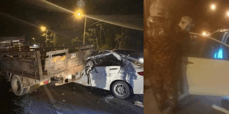 Car Crashes Into a Parked Lorry in Johor, Passenger’s Head Decapitated