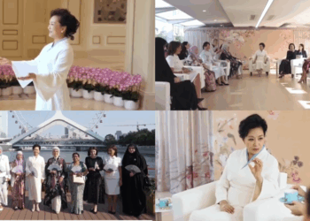 China’s First Lady Peng Liyuan Welcomes SCO Leaders’ Families on Tianjin River