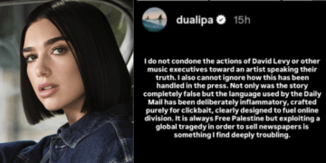 Dua Lipa Rejects Claims She Fired Agent Over Palestine Stance