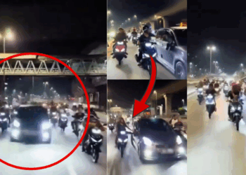 Group of Motorcyclists Harassed Driver in M’sia Near Puchong Toll, Nine Arrested