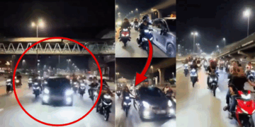 Group of Motorcyclists Harassed Driver in M’sia Near Puchong Toll, Nine Arrested