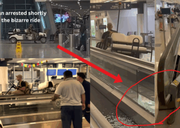 Drunk Man Driving Airport Cart onto Walkway Arrested After Shocking Airport Incident