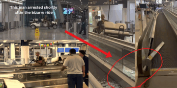 Drunk Man Driving Airport Cart onto Walkway Arrested After Shocking Airport Incident