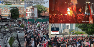 Thousands Rally Outside US Embassy in KL Over Global Sumud Flotilla Interception