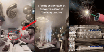Family Mistakes Fireworks for Cake Candles — Chaos Erupts Immediately