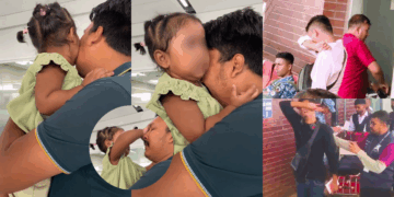 Before the Boarding Gate: A Migrant Worker’s Tearful Goodbye to His Daughter