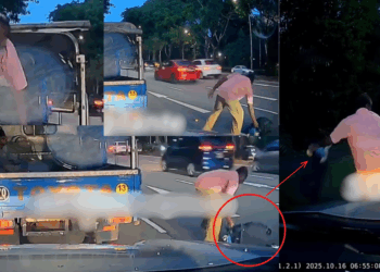 A Selfless Act: Migrant Worker Jumps From Lorry to Remove Road Hazard