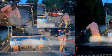 A Selfless Act: Migrant Worker Jumps From Lorry to Remove Road Hazard