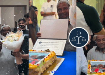 Tears and Cheers: University of Bahrain Students Bid Emotional Farewell to Bangladeshi Worker