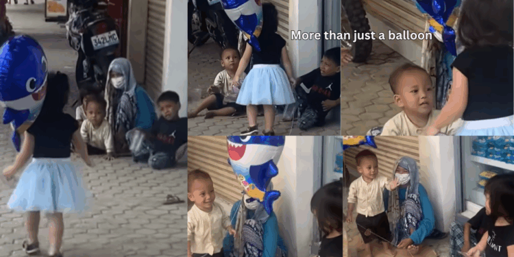 Two-Year-Old Gifts Balloon to Homeless Family, Spreading Unseen Kindness Worldwide