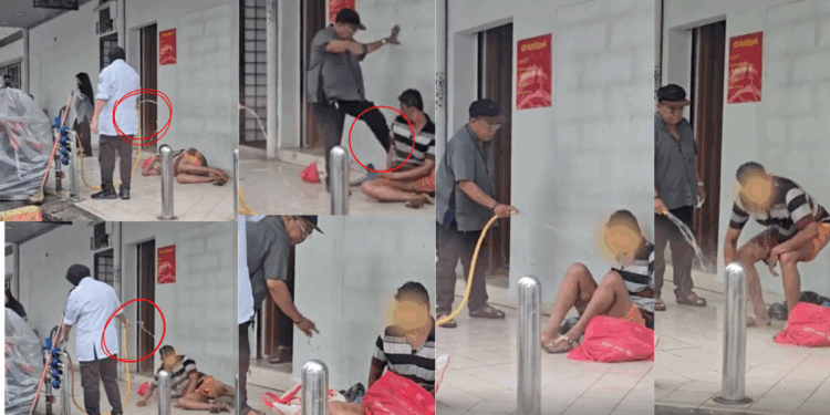 Homeless Man Sprayed With Water, Kicked Outside Bank: AmBank Apologized After Backlash