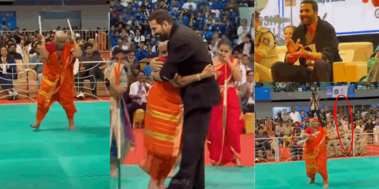 88-Year-Old Grandmother Dances with Sticks and Swords—Akshay Kumar Hugs Her