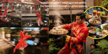 Bangkok Restaurant Surprises Diners by Delivering Food Through Exciting Zipline System