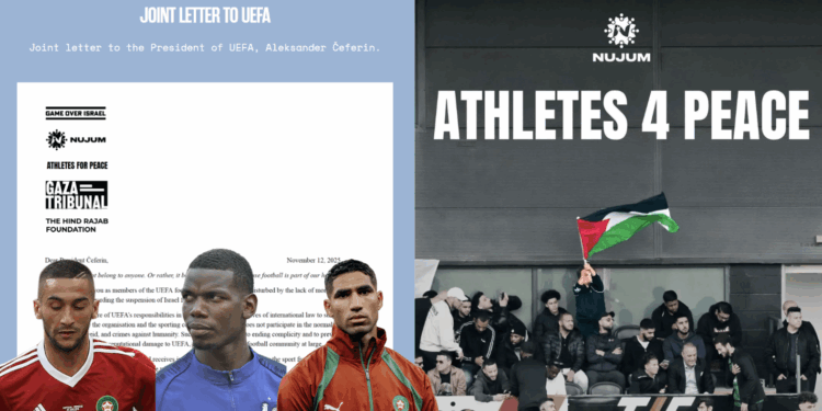 Over 70 Athletes Urge UEFA to Suspend Israel Over ‘Crimes Against Humanity’