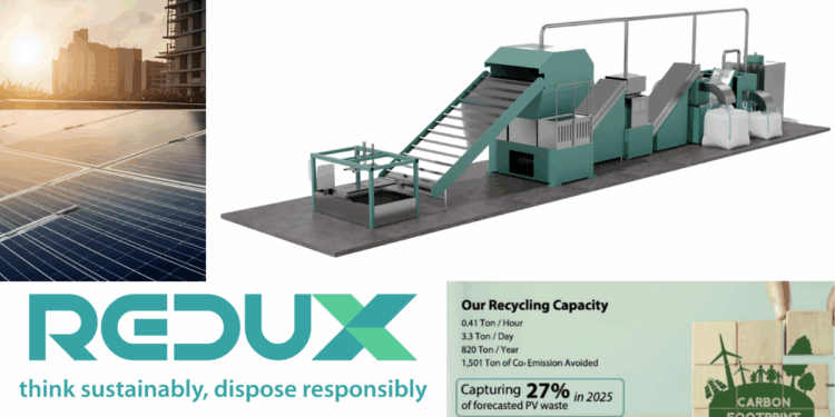 Singapore’s Solar E-Waste Expected to Soar as Solar Panel Projects Near Maturation: Redux Launches Advanced Automated Recycling Facility