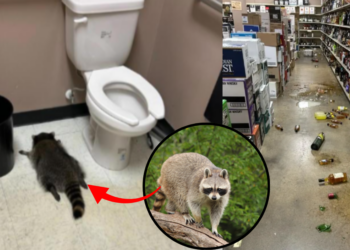 Police Respond to Suspected Break-In, Discover a Raccoon Passed Out in Store Bathroom