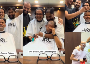 Four Friends Shave Their Heads in Unity as Cancer Patient Loses Hair to Treatment