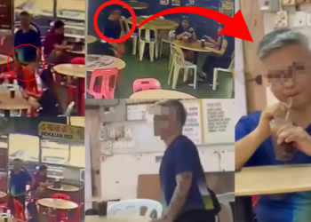 12 Seconds of Shock: Stranger Exposes Himself to Mother and Daughter Having a Family Lunch in Penang