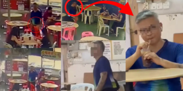 12 Seconds of Shock: Stranger Exposes Himself to Mother and Daughter Having a Family Lunch in Penang
