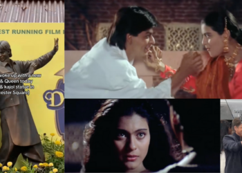 Shah Rukh Khan and Kajol Immortalized in Bronze at London’s Leicester Square