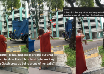 Singapore Mum Proudly Shows Baby Her Husband Working on Garbage Truck; Viewers React With Love