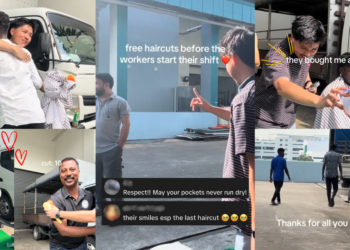 “They’re the sweetest people” — Video Shows Singapore Barber Offering Free Haircuts to Migrant Workers