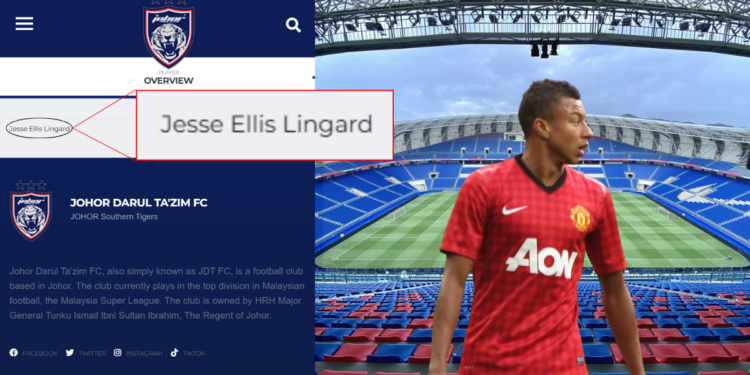 Could Jesse Lingard Be Heading to Johor Darul Ta’zim? Name on Website Fuels Speculation