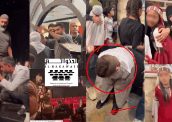 Children Panic and Cry Amid Israeli Forces’ Shutdown of Jerusalem Theatre Event