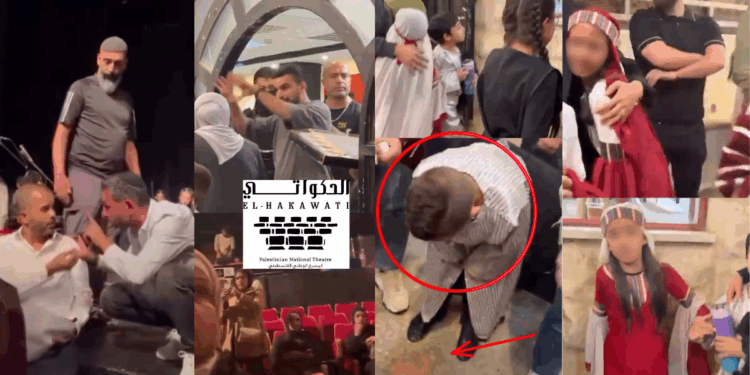 Children Panic and Cry Amid Israeli Forces’ Shutdown of Jerusalem Theatre Event