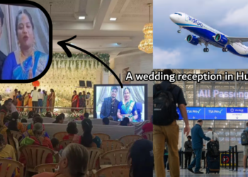 Flight Chaos Forces Newlyweds to Attend Their Own Wedding Reception Online