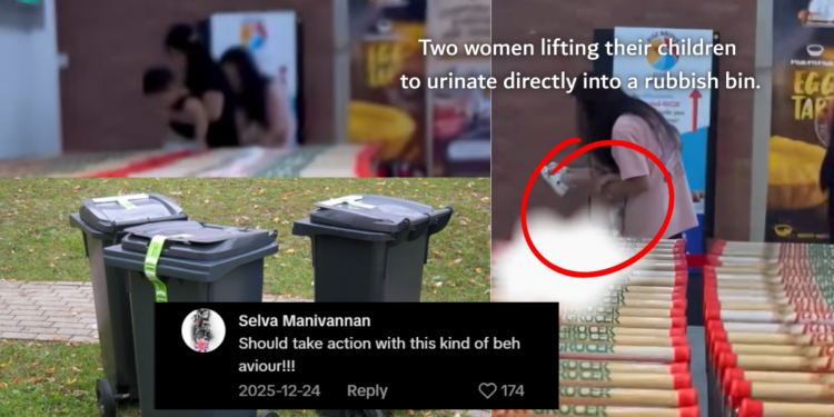 Supermarket Visit Turns Unpleasant After Women Allow Children to Urinate Into Trash Bin