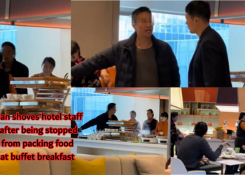Hotel Buffet Turns Chaotic After Man Confronts Staff Over Packing Food To Go