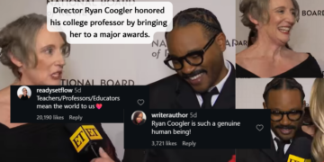 Hollywood Director Turns Heads by Bringing Former College Professor to Awards Gala