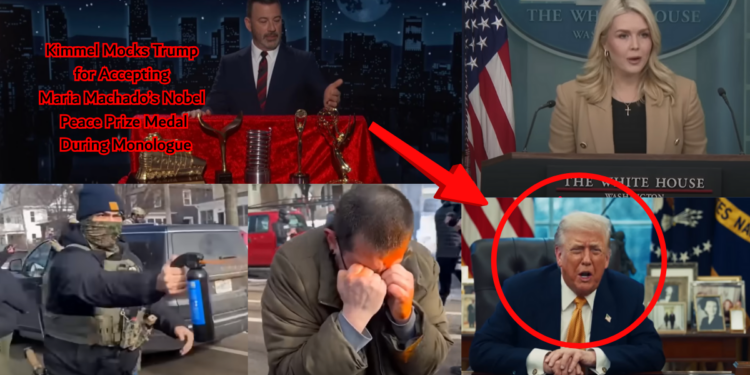 Jimmy Kimmel Mocks Trump Over Nobel Medal Moment on Late-Night TV