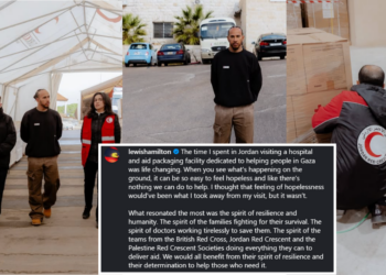 Lewis Hamilton Visits Jordan to Assist in Providing Aid to Gaza Civilians