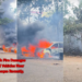 Mysterious Bush Fire Along Johor Bahru Mosque Leaves 18 Vehicles Damaged